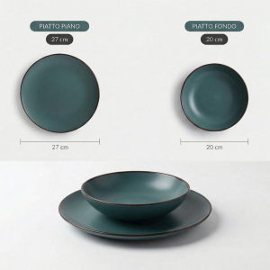 SERVIZIO DA TAVOLA PIATTI 12 PEZZI OTTANIO