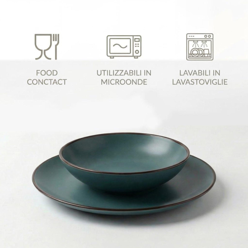 SERVIZIO DA TAVOLA PIATTI 12 PEZZI OTTANIO