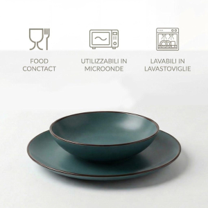 SERVIZIO DA TAVOLA PIATTI 12 PEZZI OTTANIO