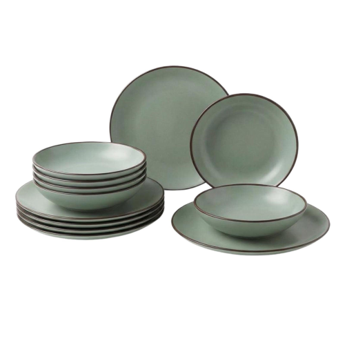 SERVIZIO DA TAVOLA PIATTI 12 PEZZI SALVIA