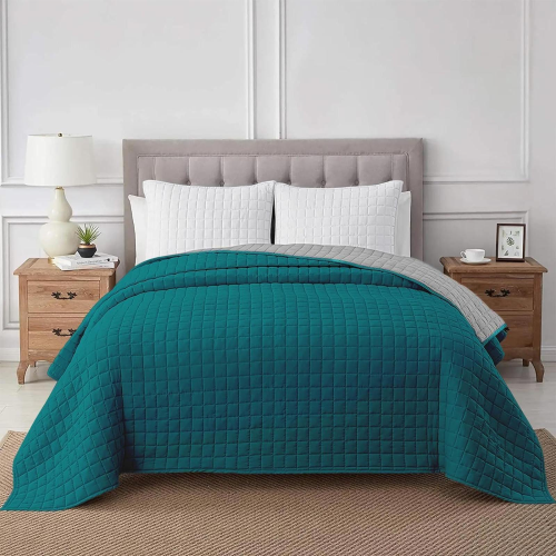 COPRILETTO TRAPUNTATO BEA BICOLORE