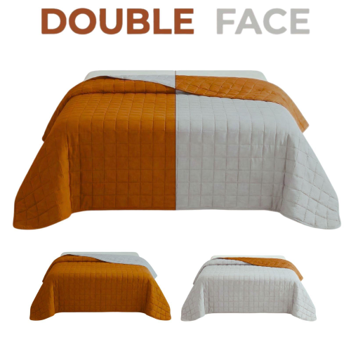 COPRILETTO TRAPUNTATO BEA BICOLORE