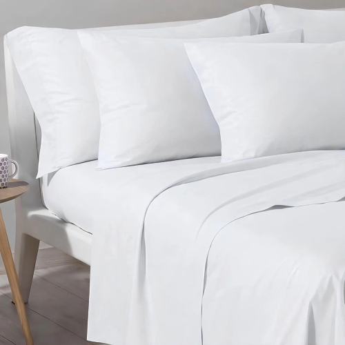 COMPLETO LENZUOLA LETTO FRANCESE SUGAR BIANCO