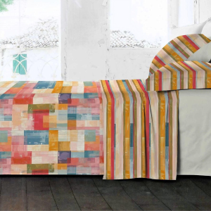 COMPLETO LENZUOLA COPRILETTO MATRIMONIALE JADE