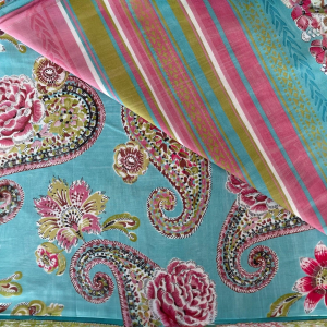 TELO ARREDO GRANFOULARD BASSETTI 180X270 RAPALLO TURCHESE