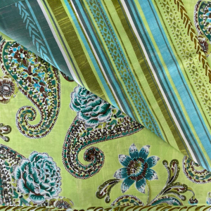 TELO ARREDO GRANFOULARD BASSETTI 180X270 RAPALLO LIME