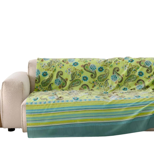 TELO ARREDO GRANFOULARD BASSETTI 180X270 RAPALLO LIME
