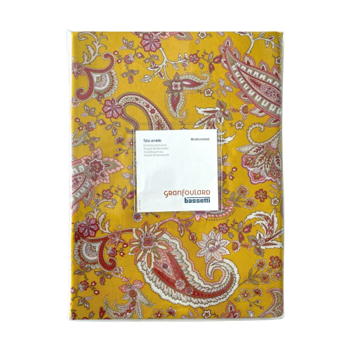 TELO ARREDO 350X270 BASSETTI GRANFOULARD MONNALISA GIALLO