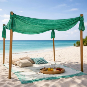 TELO ARREDO GRANFOULARD BASSETTI 270X270 DOLCEACQUA VERDE