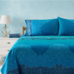 COMPLETO COPRIPIUMONE MATRIMONIALE DOLCEACQUA BLU