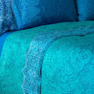 COMPLETO COPRIPIUMONE MATRIMONIALE DOLCEACQUA BLU