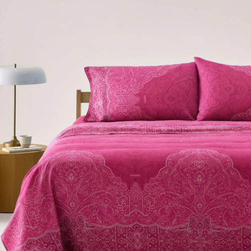 COMPLETO COPRIPIUMONE MATRIMONIALE DOLCEACQUA FUXIA