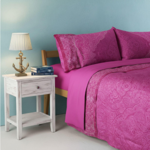 COMPLETO COPRIPIUMONE MATRIMONIALE DOLCEACQUA FUXIA