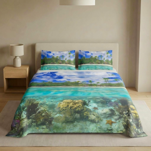 COMPLETO LENZUOLA COPRILETTO MATRIMONIALE DREAMS DIS. 02