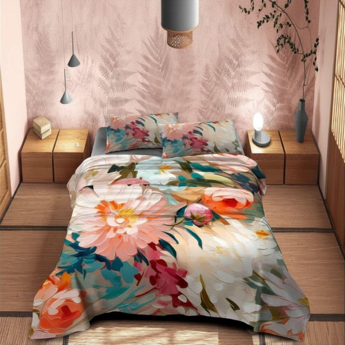 COMPLETO LENZUOLA COPRILETTO MATRIMONIALE DREAMS DIS. 06