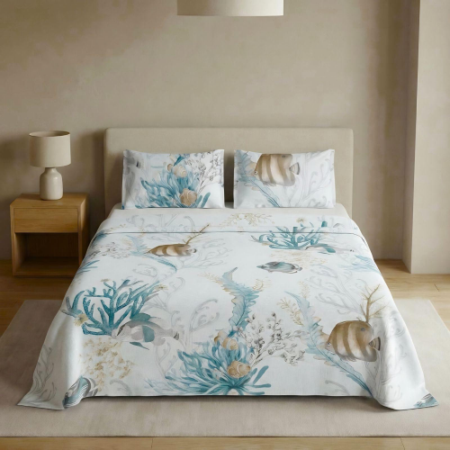 COMPLETO LENZUOLA COPRILETTO MATRIMONIALE DREAMS DIS. 08