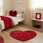 TAPPETO JANE CUORE 55X70 ROSSO