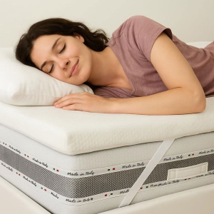 TOPPER MATRIMONIALE IN MEMORY FOAM SFODERABILE ALTO 6 CM