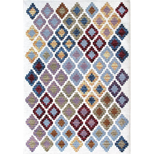 TAPPETO MODERNO GEOMETRICO ANTISCIVOLO LUX 55X110 634