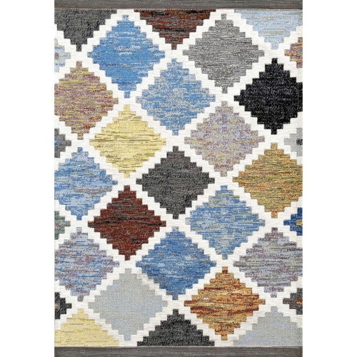 TAPPETO MODERNO GEOMETRICO ANTISCIVOLO LUX 55X110 154X