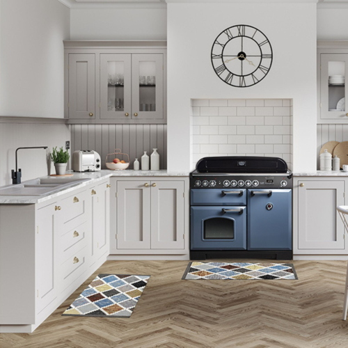 TAPPETO MODERNO GEOMETRICO ANTISCIVOLO LUX 55X110 154X