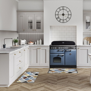 TAPPETO MODERNO GEOMETRICO ANTISCIVOLO LUX 55X110 154X