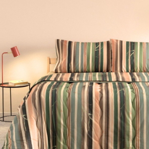 COMPLETO LENZUOLA LETTO SINGOLO BASSETTI GROVE VERDE