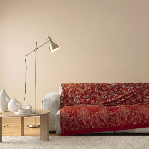 TELO ARREDO GRANFOULARD BASSETTI 180X270 MONNALISA ROSSO