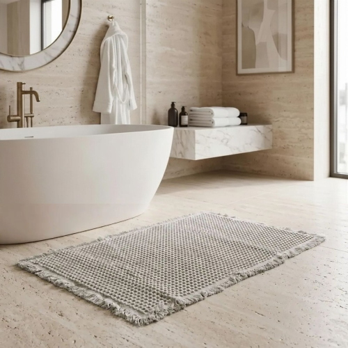 TAPPETO ANTISCIVOLO BEES NIDO D'APE 60X120 GRIGIO