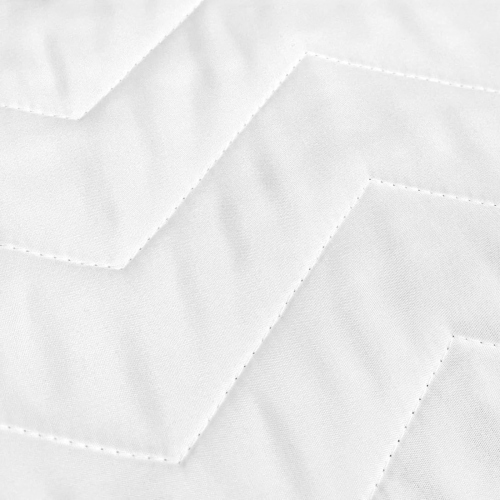 COPRIRETE MATRIMONIALE TRAPUNTATO ZIG ZAG
