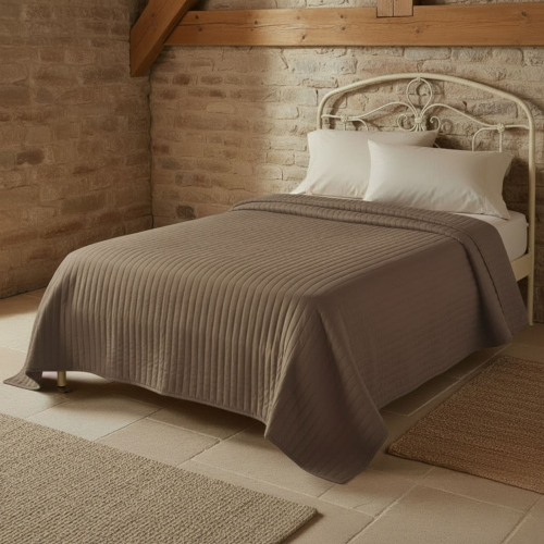 COPRILETTO TRAPUNTATO LETTO SINGOLO HAPPY BISCOTTO