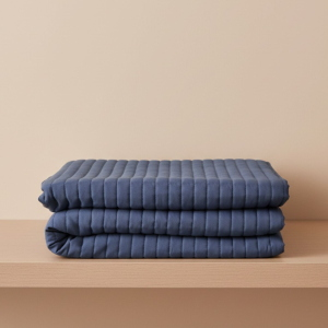 COPRILETTO TRAPUNTATO LETTO SINGOLO HAPPY BLU NOTTE
