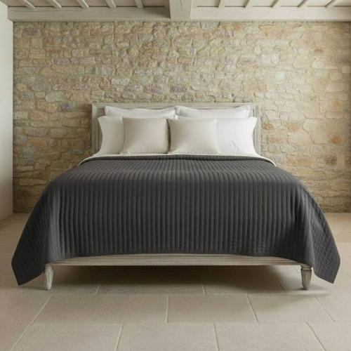 COPRILETTO TRAPUNTATO LETTO SINGOLO HAPPY GRAFITE