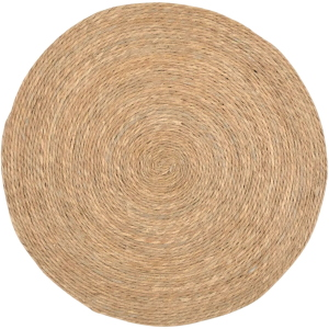 TAPPETO ROTONDO Ø120 CM IN ERBA JUTA NATURALE