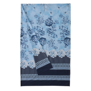 TELO ARREDO GRANFOULARD BASSETTI 350X270 PARAGGI BLU
