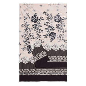 TELO ARREDO GRANFOULARD BASSETTI 270X270 PARAGGI NERO