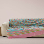 TELO ARREDO 350X270 BASSETTI GRANFOULARD RAPALLO TURCHESE