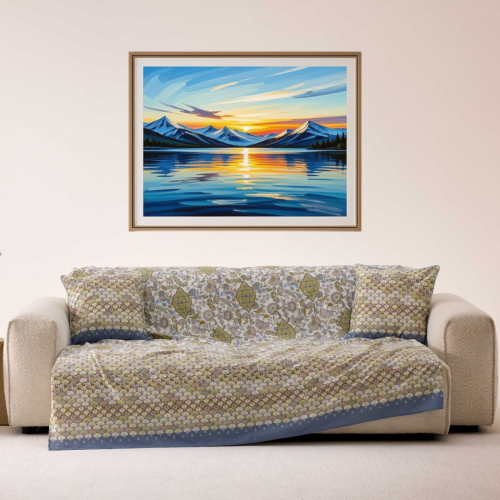 TELO ARREDO GRANFOULARD BASSETTI 270X270 TIGULLIO PASTELLO