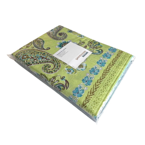 COMPLETO LENZUOLA MATRIMONIALE BASSETTI RAPALLO LIME
