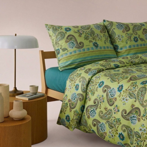 COMPLETO COPRIPIUMONE MATRIMONIALE RAPALLO LIME