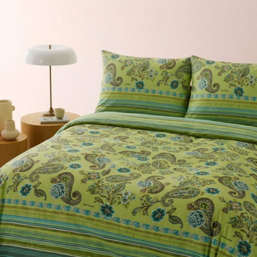 COMPLETO COPRIPIUMONE MATRIMONIALE RAPALLO LIME