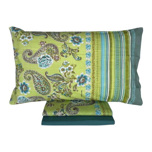 COMPLETO COPRIPIUMONE MATRIMONIALE RAPALLO LIME