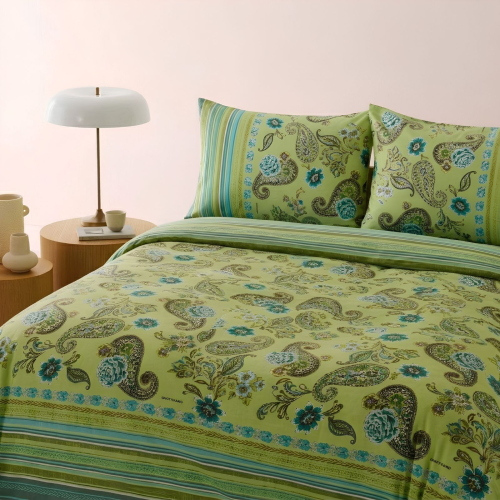 COMPLETO COPRIPIUMONE MATRIMONIALE RAPALLO LIME