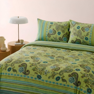 COMPLETO COPRIPIUMONE MATRIMONIALE RAPALLO LIME
