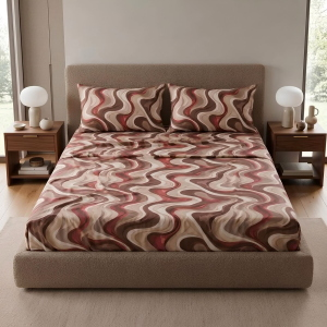 COMPLETO LENZUOLA UNA PIAZZA E MEZZA STYLE CATTER BORDEAUX 40
