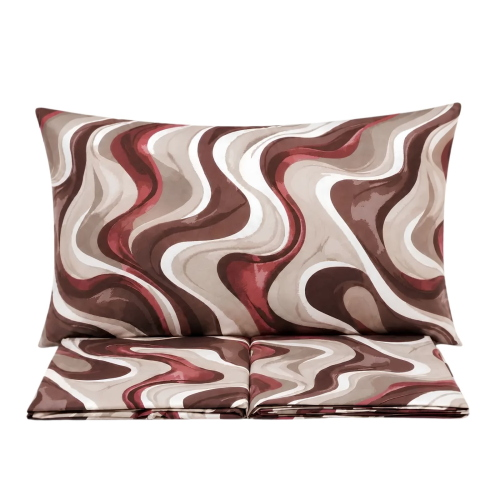 COMPLETO LENZUOLA UNA PIAZZA E MEZZA STYLE CATTER BORDEAUX 40
