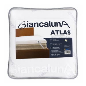 TOPPER LETTO SINGOLO SFODERABILE ATLAS BIANCALUNA