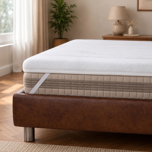 TOPPER LETTO SINGOLO SFODERABILE ATLAS BIANCALUNA