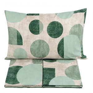 PARURE COPRIPIUMINO MATRIMONIALE STYLE FORME VERDE 80