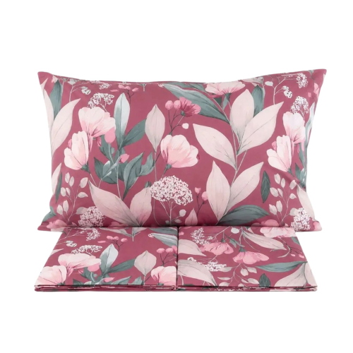 COMPLETO LENZUOLA MATRIMONIALE STYLE AUTUMN ROSA 50